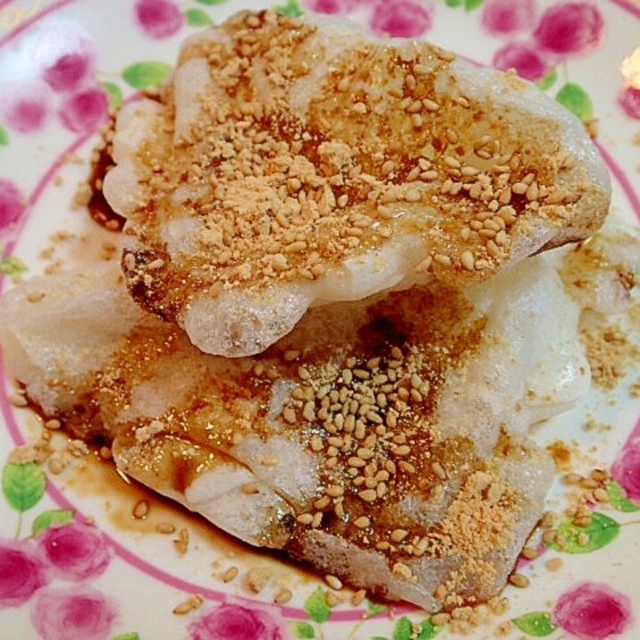 ❤HSメーカーで 黒蜜きな粉ごまモッフル❤
